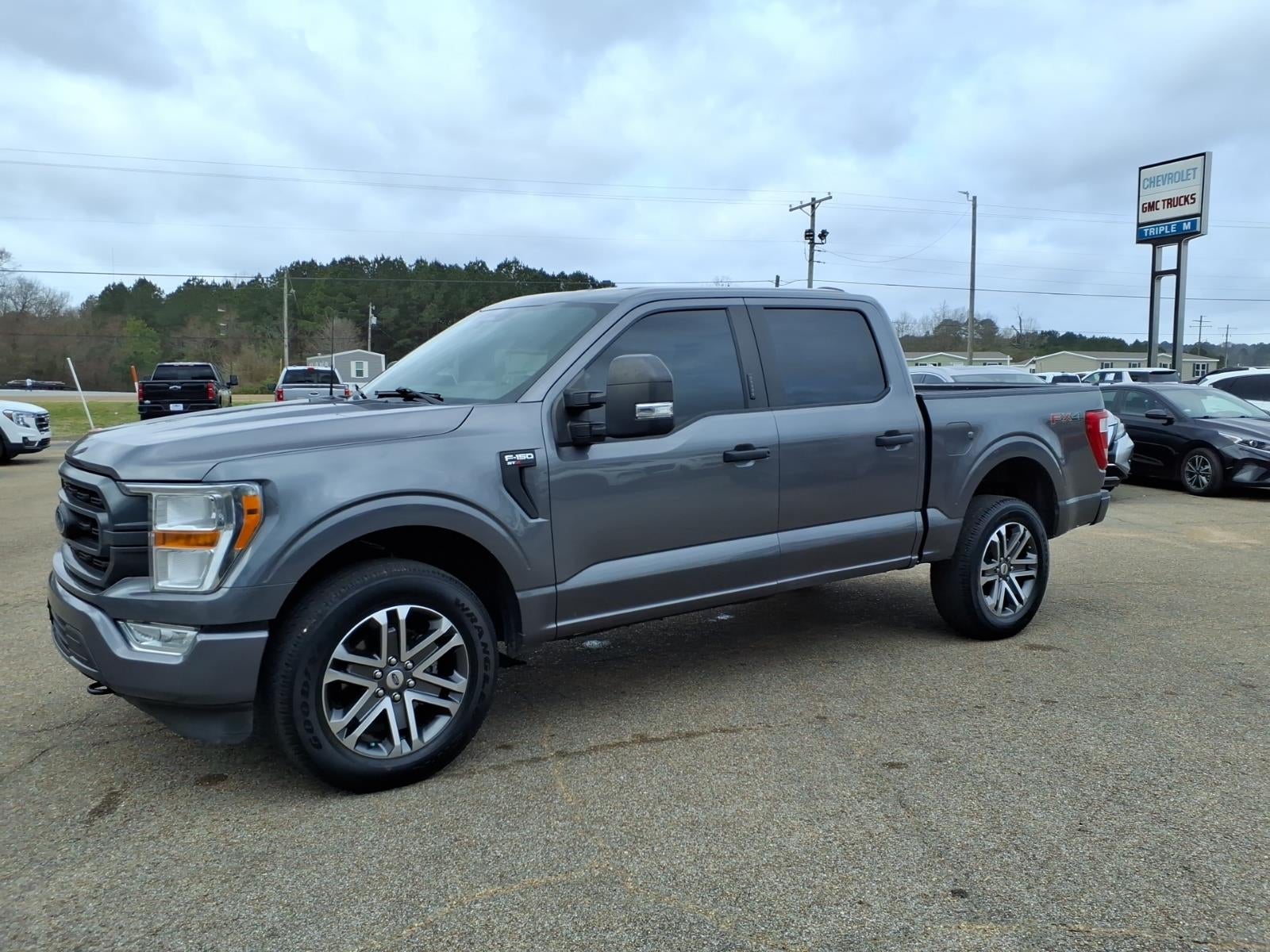 2022 Ford F-150 XL in Gray — front three-quarter view