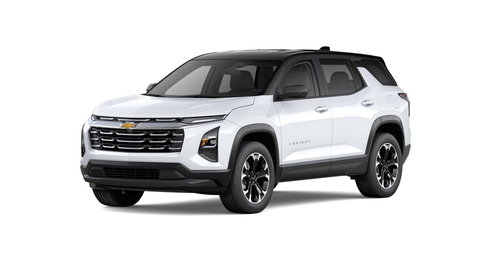 2026 Chevrolet Equinox LT in Summit White — front three-quarter view