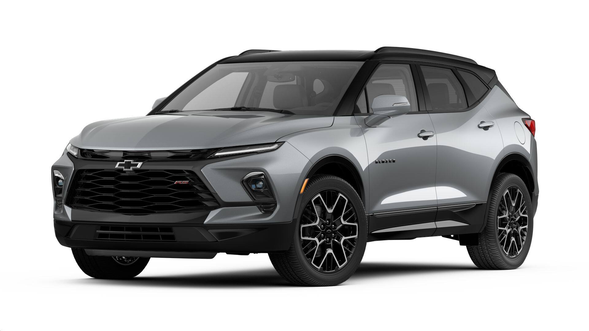2026 Chevrolet Blazer RS in Sterling Gray Metallic — front three-quarter view