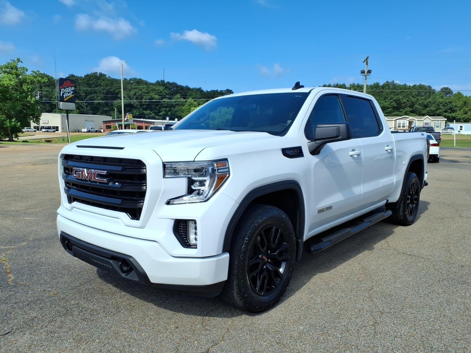 2020 GMC Sierra 1500 Elevation in Summit White — front three-quarter view